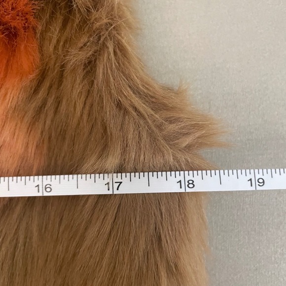 Mayoral Girl Brown Faux Fur Vest Floral Intarsia Size 14 157cm Spanish Design - Picture 5 of 7